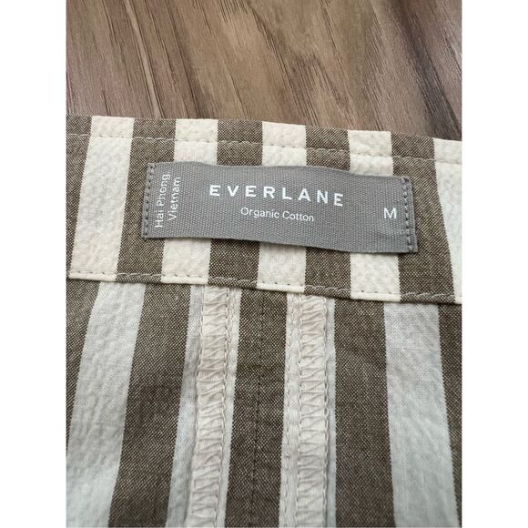 Everlane Striped Midi Dress in White and Tan - Picture 6 of 12